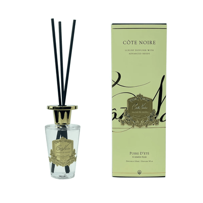 Oneworld Collection NZ giftware Cote Noire Gold 150ml Diffuser - Summer Pear