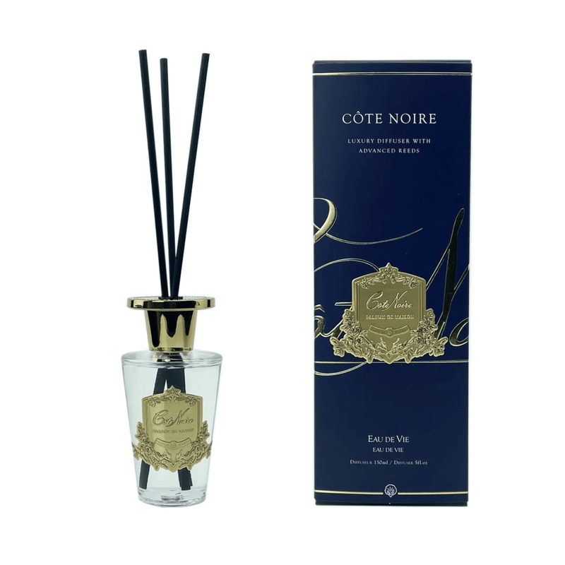 Oneworld Collection NZ giftware Cote Noire Gold 150ml Diffuser - Eau De Vie