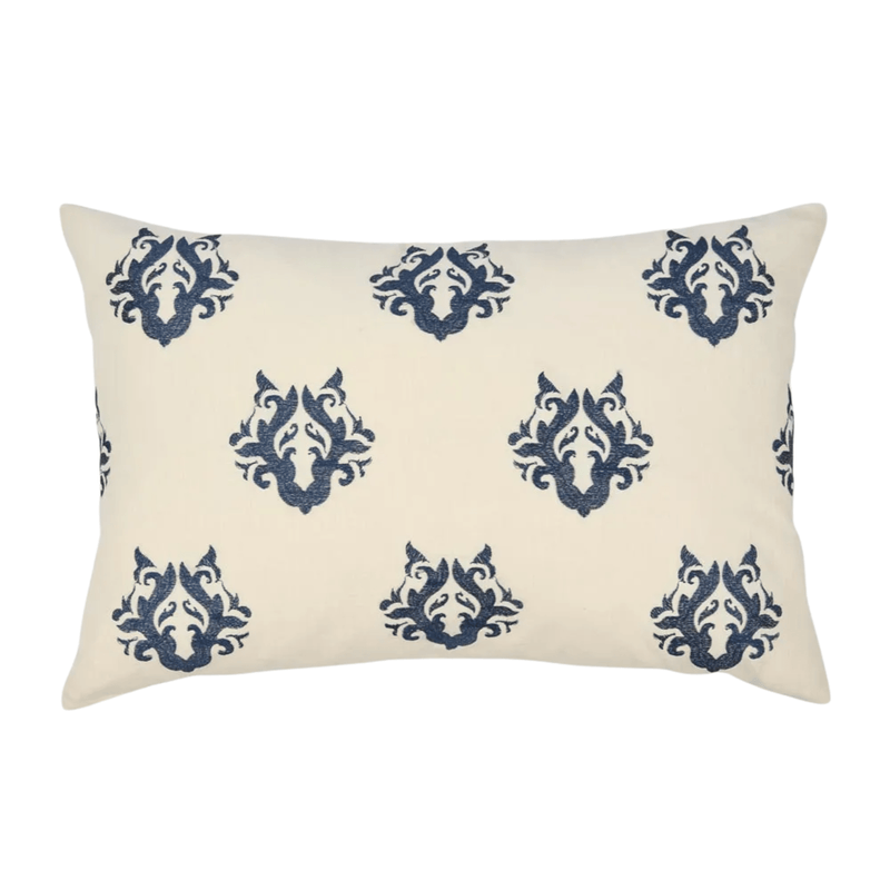 Florabelle Living CUSHIONS Bluebird White & Blue Cushion 60cm x 40cm