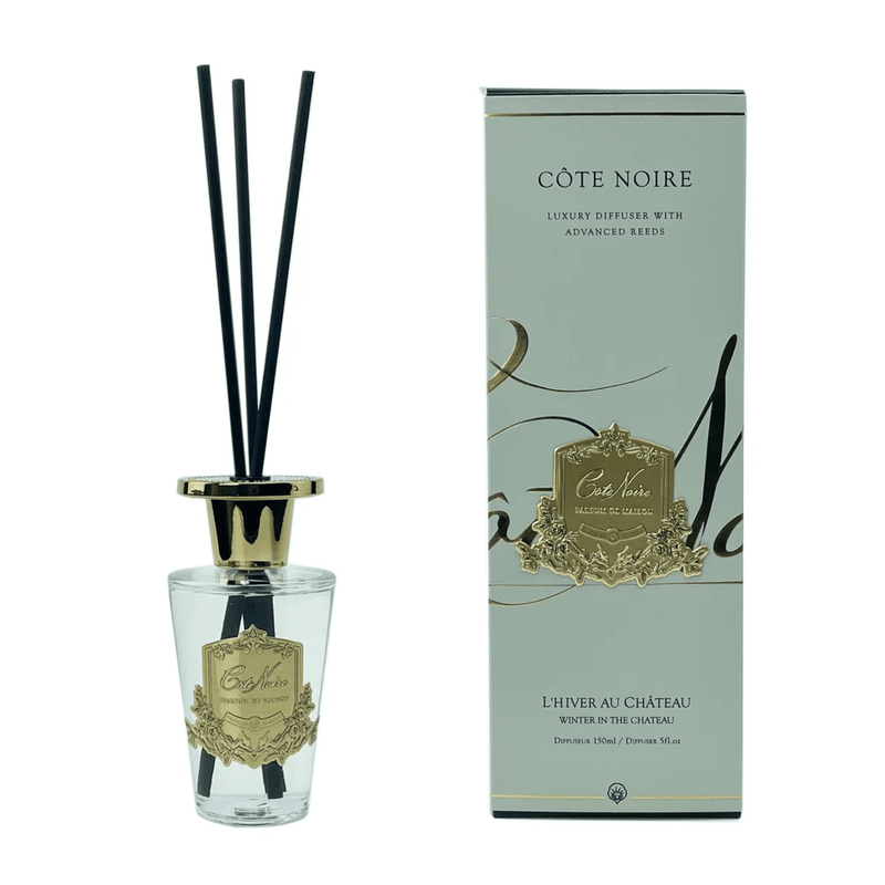 Oneworld Collection NZ giftware Cote Noire Gold 150ml Diffuser - Winter in the Chateau