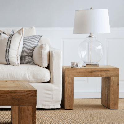Oneworld Collection Table Lamps Ellyn Glass and Nickel Lamp with White Linen Shade