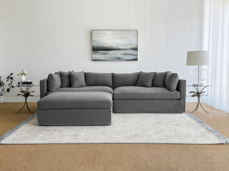 Oneworld Collection Modulars Marbella Reversible Chaise Sofa Storm