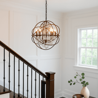 Florabelle Living Lighting Nova Chandelier Medium Rust