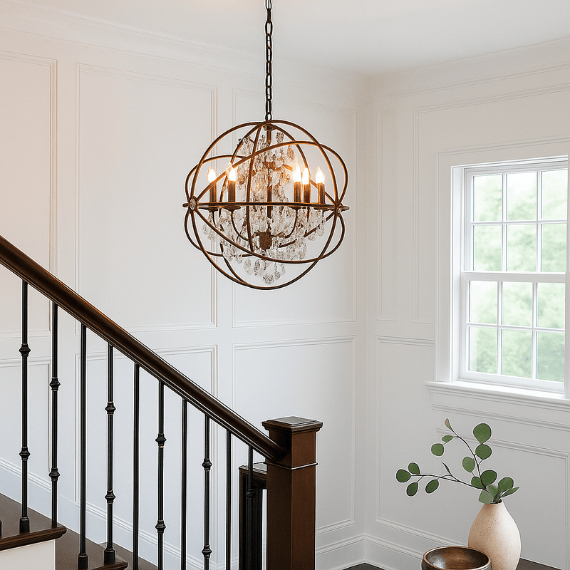 Florabelle Living Lighting Nova Chandelier Medium Rust