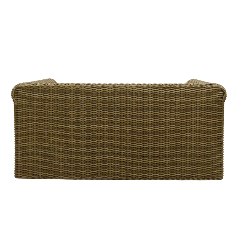 Oneworld Collection NZ outdoor Devonport Rattan Hamptons Outdoor 2 Seat Sofa