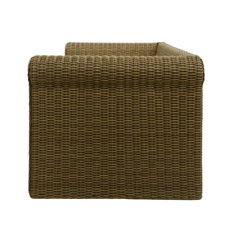 Oneworld Collection NZ outdoor Devonport Rattan Hamptons Outdoor 2 Seat Sofa