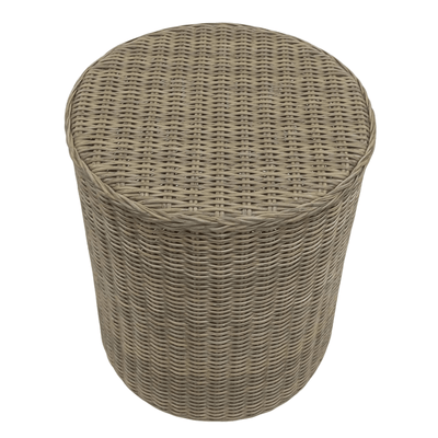 Oneworld Collection NZ outdoor Devonport Rattan Hamptons Outdoor Round Side Table 50cm Diametre