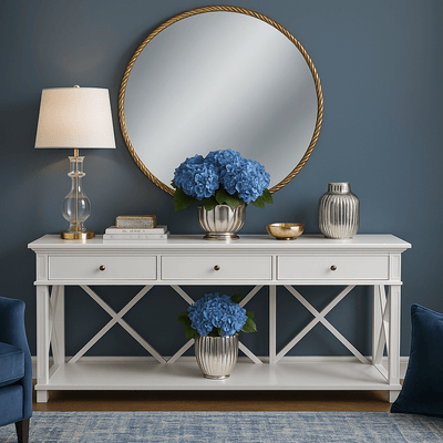 Florabelle Living Mirrors Palais Large 110cm Round Gold Mirror