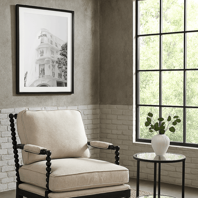 Robert Mark Limited Wall Art Dior Glass and Black Framed Print - 90cm x 120cm
