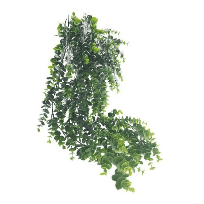 Flower systems Faux Plants Potted Hanging Eucalyptus - Grey/Green - 66cm
