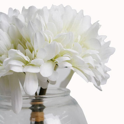 Flower systems Faux Plants Gerbera Bundle in Fishbowl Vase