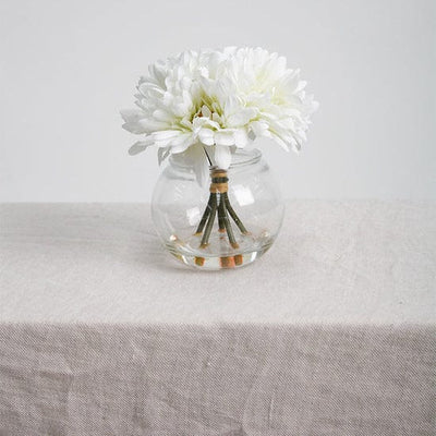 Flower systems Faux Plants Gerbera Bundle in Fishbowl Vase