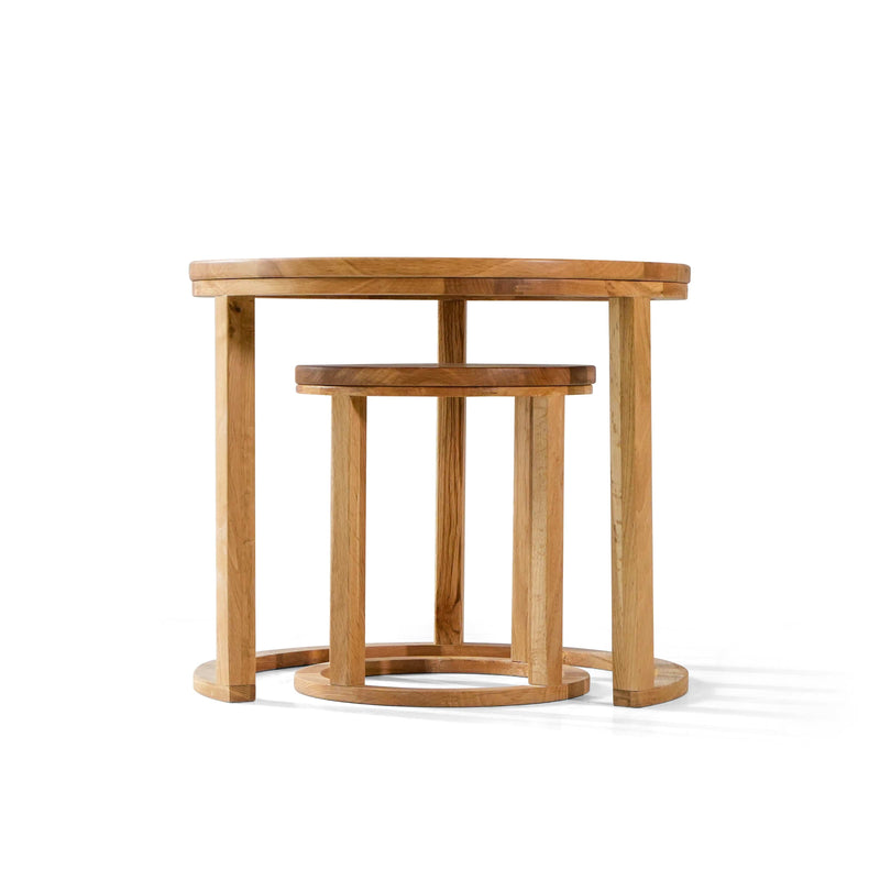 Oneworld Collection NZ Side Table Napier Oak Stackable Side Tables