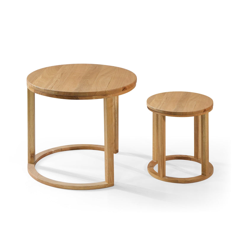 Oneworld Collection NZ Side Table Napier Oak Stackable Side Tables