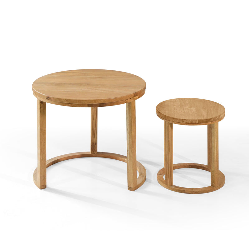 Oneworld Collection NZ Side Table Napier Oak Stackable Side Tables