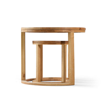 Oneworld Collection NZ Side Table Napier Oak Stackable Side Tables