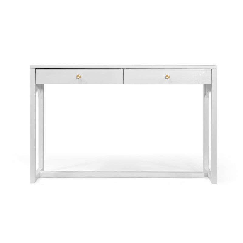 Oneworld Collection NZ Consoles Woodend White Curved Leg Console Table 120cm