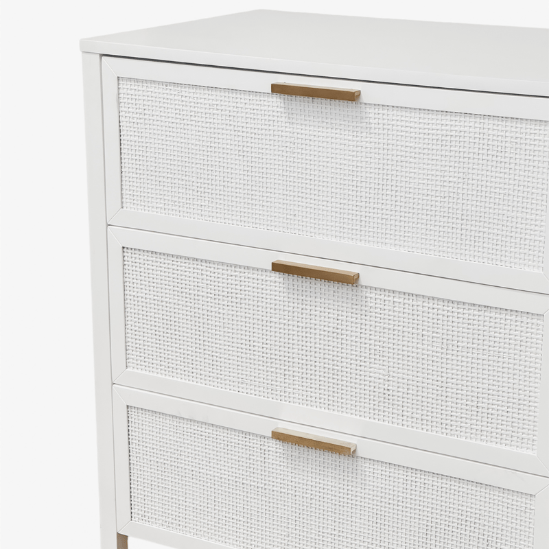 Oneworld Collection NZ Dressers Santorini Dresser 6 Drawer White