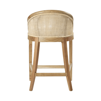 Oneworld Collection NZ Barstools Abbey Natural Rattan and Timber Coastal Counter Chair