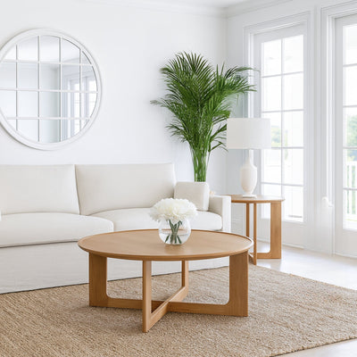 Oneworld Collection NZ Hastings Oak Round Side Table