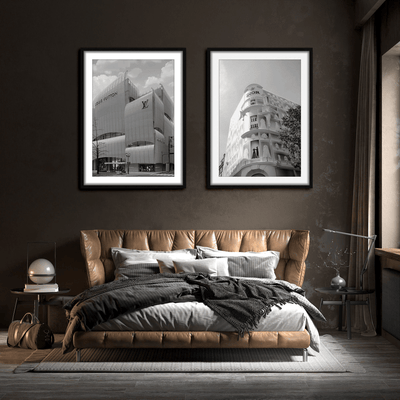 Robert Mark Limited Wall Art Louis Vuitton Glass and Black Framed Print 90cm x 120cm