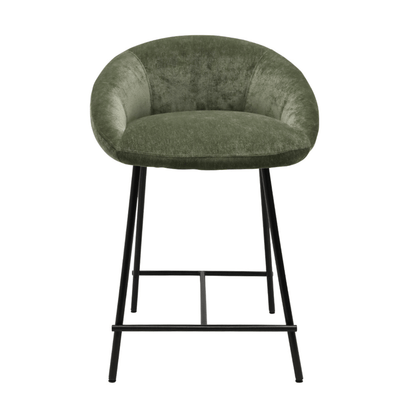 Robert Mark Limited Barstools Sophia Sage Green and Black Bar Stool