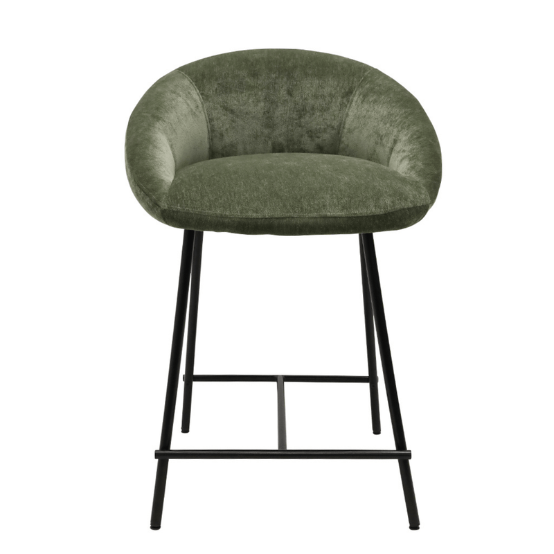 Robert Mark Limited Barstools Sophia Sage Green and Black Bar Stool