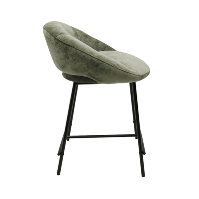 Robert Mark Limited Barstools Sophia Sage Green and Black Bar Stool