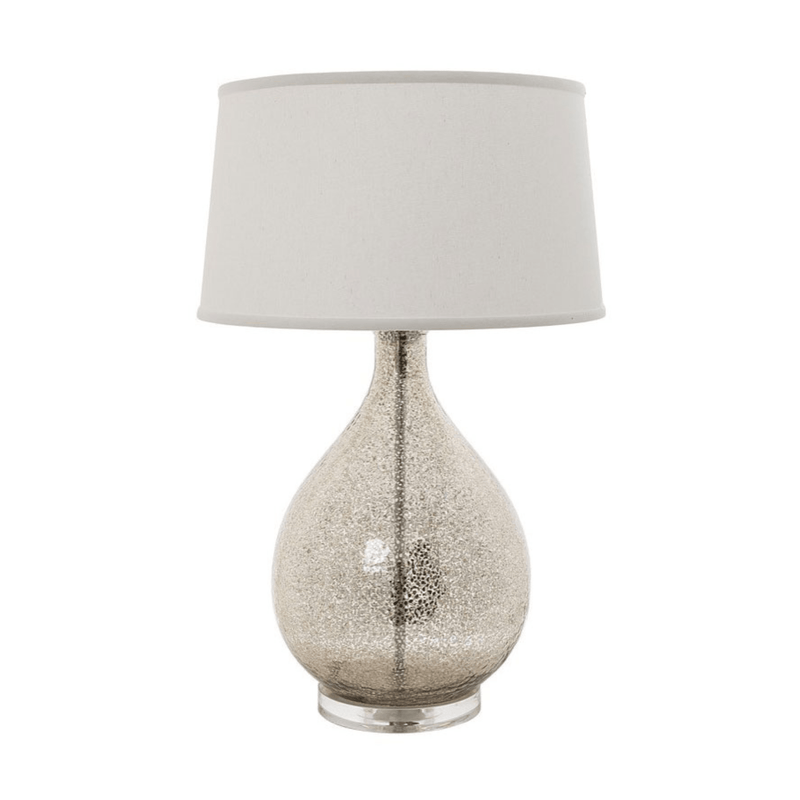Florabelle Living Table Lamps Brompton Silver Table Lamp with Linen Shade