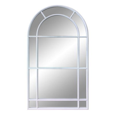 Oneworld Collection mirrors Medium Iron Arched Mirror White