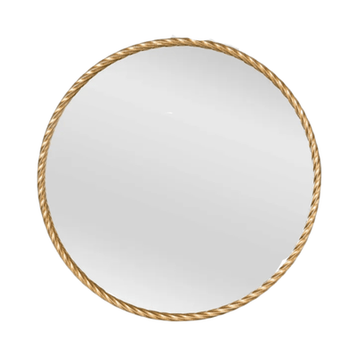 Florabelle Living Mirrors Palais 70cm Round Mirror Gold