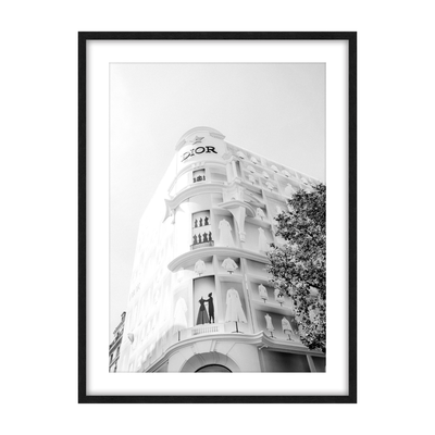 Robert Mark Limited Wall Art Dior Glass and Black Framed Print - 90cm x 120cm