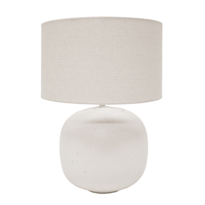 Robert Mark Limited Table Lamps Hampton Terracotta Table Lamp White 45cm High