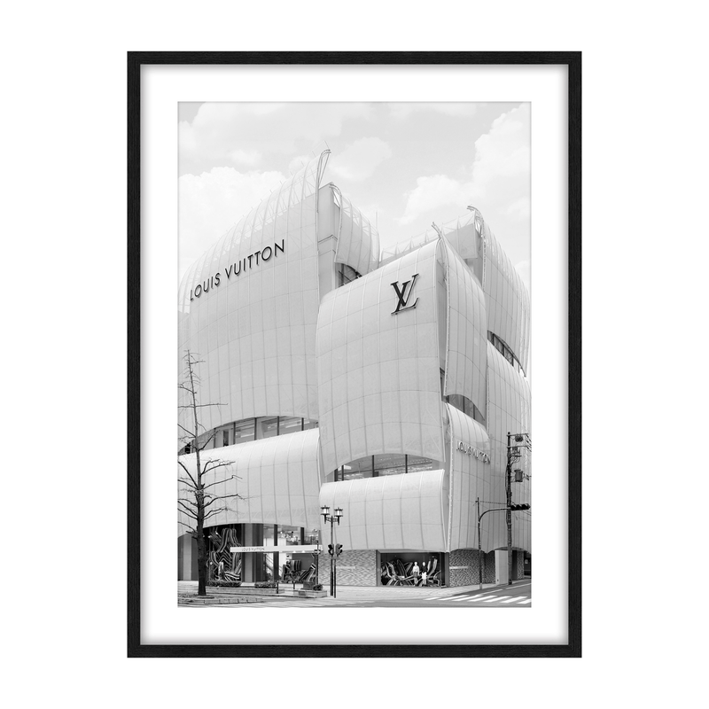 Robert Mark Limited Wall Art Louis Vuitton Glass and Black Framed Print 90cm x 120cm