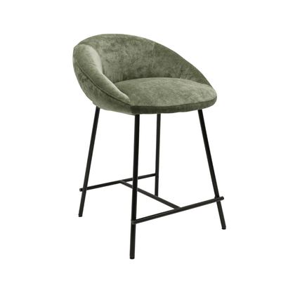 Robert Mark Limited Barstools Sophia Sage Green and Black Bar Stool