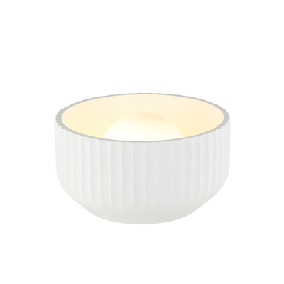 Robert Mark Limited Table Lamps Ribba White Bowl Table Lamp