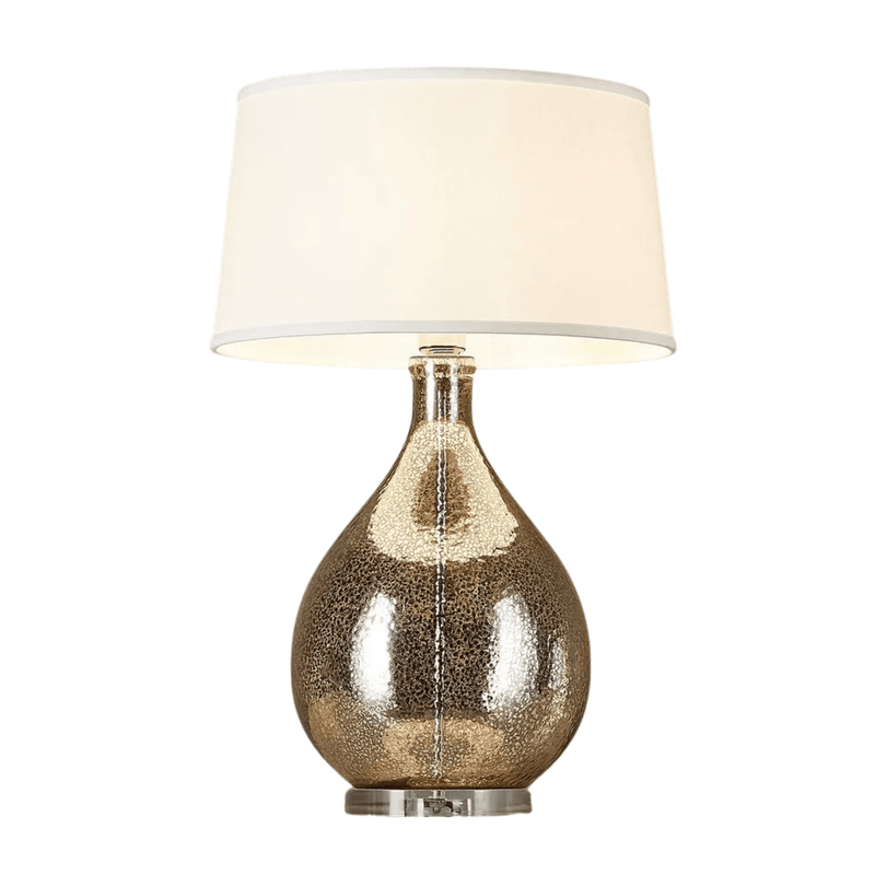 Florabelle Living Table Lamps Brompton Silver Table Lamp with Linen Shade