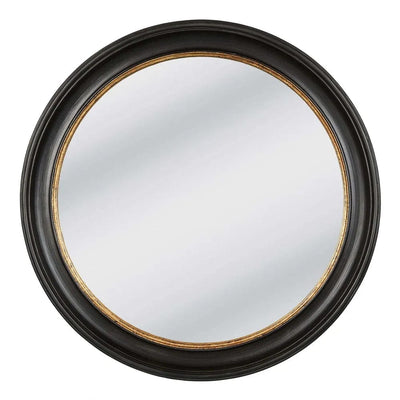 Florabelle Living Mirrors Lourdes Round Mirror Medium 61cm x61 cm Black