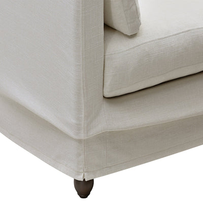 Oneworld Collection Slip Covers Slip Cover Only - Clovelly Hamptons Armchair Ivory