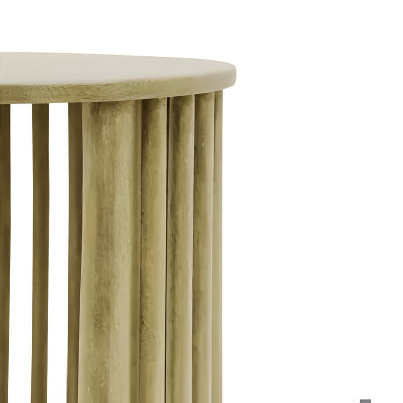 Robert Mark Limited Side Tables Sara Natural Wooden C Shaped Side Table