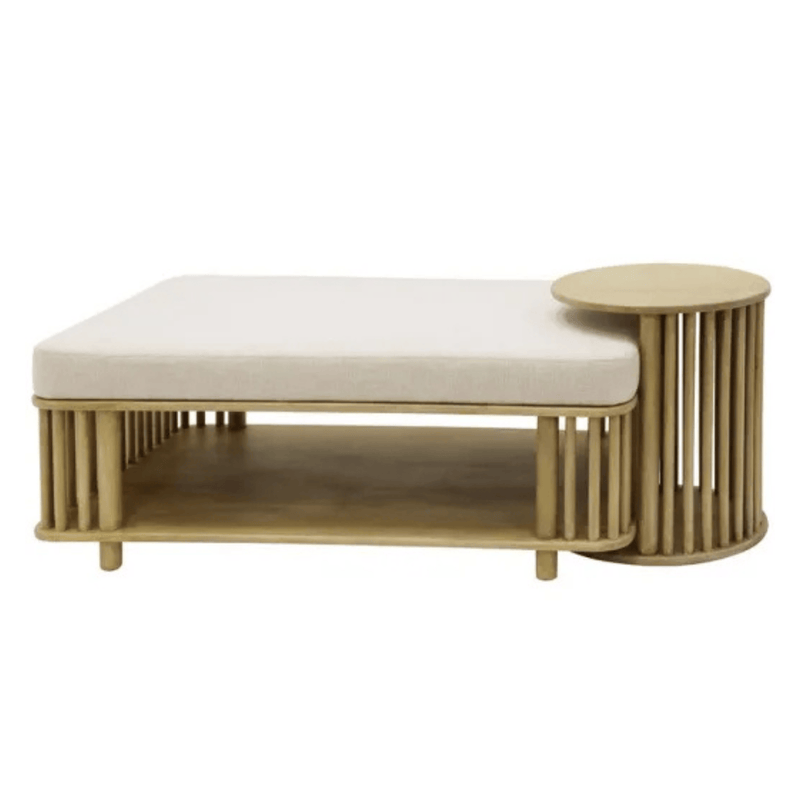 Robert Mark Limited Side Tables Sara Natural Wooden C Shaped Side Table