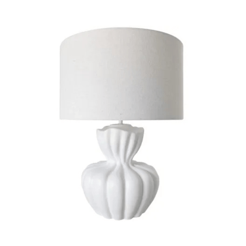 Robert Mark Limited Table Lamps Naia White Ceramic Lamp  61cm Tall