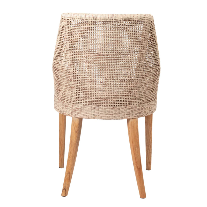 Oneworld Collection dining chairs Charlotte Rattan Dining Chair Natural