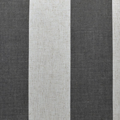 Oneworld Collection Ottomans Bondi Ottoman Grey and Cream Stripe