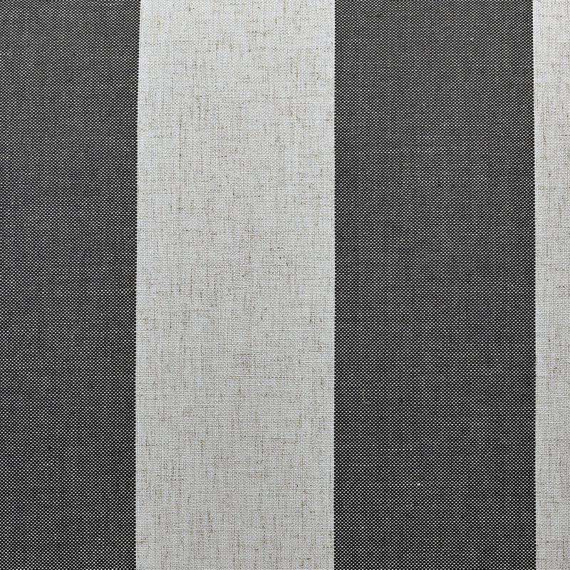 Oneworld Collection Ottomans Bondi Ottoman Grey and Cream Stripe