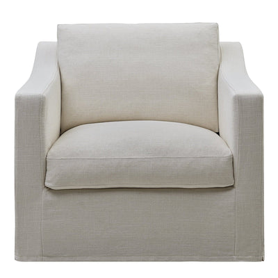 Oneworld Collection Slip Covers Slip Cover Only - Clovelly Hamptons Armchair Ivory