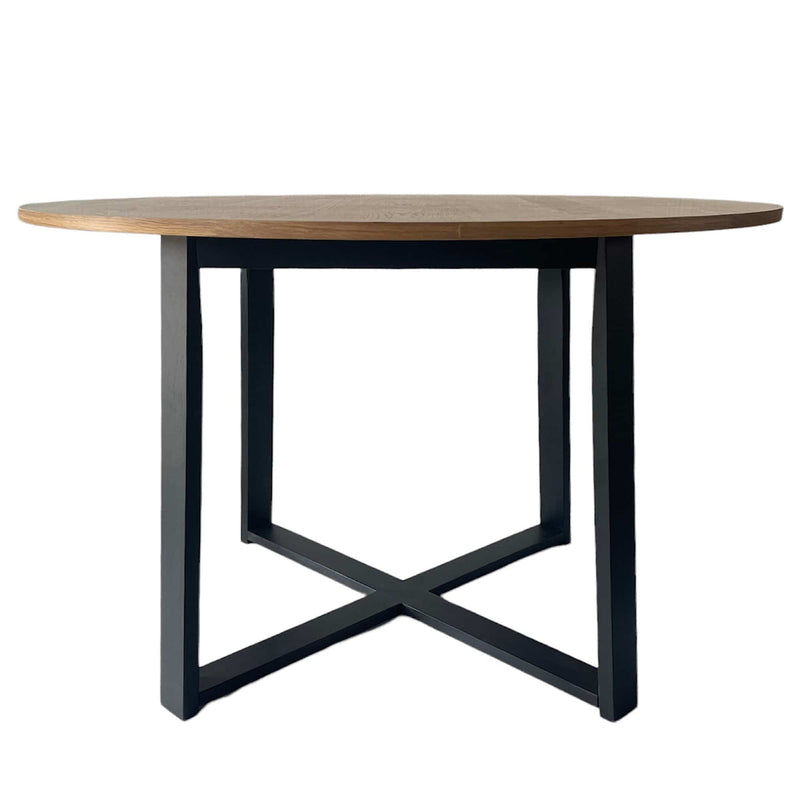 Oneworld Collection dining tables Olwen Round Dining Table Black Legs