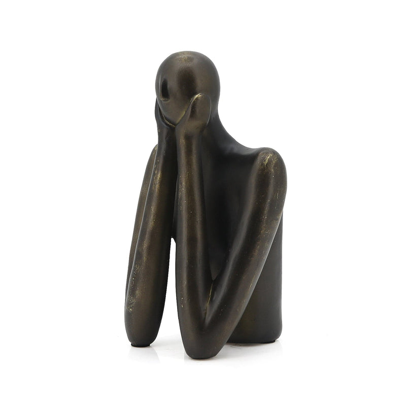 Oneworld Collection accessories Baldwin Bronze Thinking Statue H19.5cm