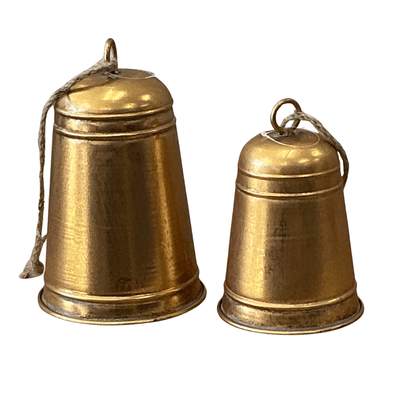 Flower systems Christmas Large Antique Gold Dome Bell Decoration
