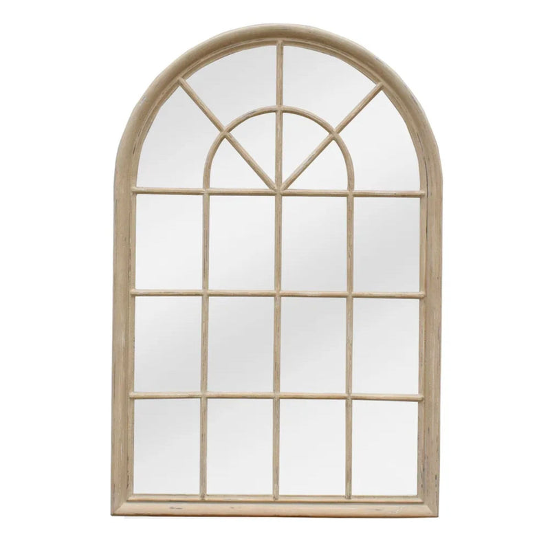 Florabelle Living Mirrors Coopers Arch Mirror W/ Panes Natural